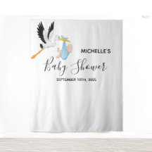 ベビーシャワーボーイ スターン 白い写真の背景