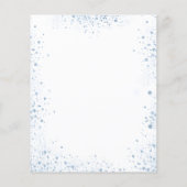 ベビーシャワーボーイ 青い風船 予算に優しい 招待状 チラシ (裏面)