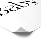 ベビーシャワーポスターへようこそ ポスター (角)