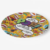 ベビーシャワーポップ・アートのおもしろい漫画ブック ペーパープレート (アングル)