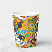 ベビーシャワーポップ・アートのおもしろい漫画ブック 紙コップ (左)