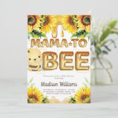 ベビーシャワーママかわいすごいい招待状 招待状 (スタンド正面)