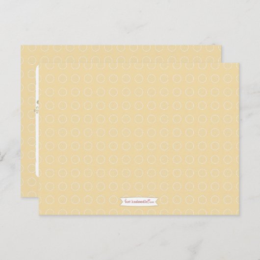 ベビーシャワーママアドバイスカードニュートラルライオン アドバイスカード (正面/裏面)