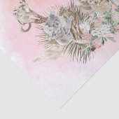 ベビーシャワーママオーストラリア動物ピンク 薄葉紙 (詳細)