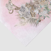 ベビーシャワーママ オーストラリアの動物 ピンク 薄葉紙 (詳細)