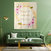 ベビーシャワーママ・トゥ・ビー ハチの巣 タペストリー