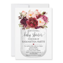 ベビーシャワーマルサラフローラメイスンジャカントリーシック