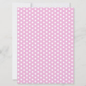 ベビーシャワーマーメイド 海の下。女の子 招待状 (裏面)