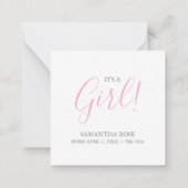 ベビーシャワーミニありがとう ノートカード (裏面)