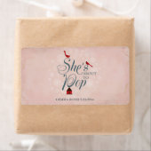 ベビーシャワーミニシャンパンラベルウィンターピンク ラベル (インサイチュ)