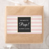 ベビーシャワーミニシャンパンラベルガール ラベル (インサイチュ)