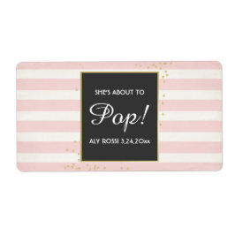 ベビーシャワーミニシャンパンラベルガール ラベル