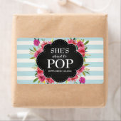 ベビーシャワーミニシャンパンラベルボーイガール ラベル (インサイチュ)