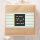 ベビーシャワーミニシャンパンラベルボーイガール ラベル (インサイチュ)