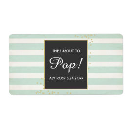 ベビーシャワーミニシャンパンラベルボーイガール ラベル