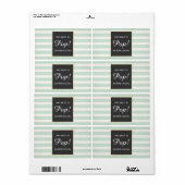 ベビーシャワーミニシャンパンラベルボーイガール ラベル (フルシート)