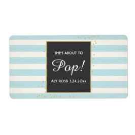 ベビーシャワーミニシャンパンラベルボーイ ラベル