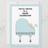 ベビーシャワーミュージックテーマ 招待状 (正面)