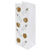 ベビーシャワーミルクとクッキー新生児ギフト ワインギフトバッグ (裏面アングル)