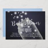 ベビーシャワーメイソンジャー&ホタル夏の夜 招待状 (正面/裏面)