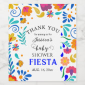 ベビーシャワーメキシカンフェスタフローラワインラベル ワインラベル (シングルラベル)