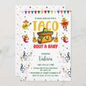 ベビーシャワーメキシコフェスタのタコ 招待状 (正面/裏面)