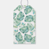 ベビーシャワーメッセージカード熱帯海カメ ギフトタグ (裏面)