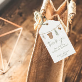 ベビーシャワーメッセージカード、セージ緑の男の子ベビーシャワー ギフトタグ