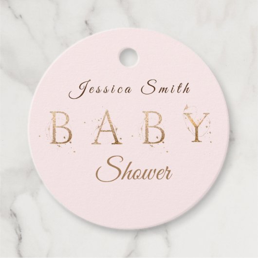 ベビーシャワーメッセージカード フェイバータグ (正面)