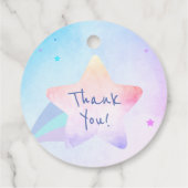 ベビーシャワーメッセージカード | ライジングスター フェイバータグ (裏面)