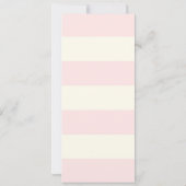 ベビーシャワーメニューカードフローラ 招待状 (裏面)