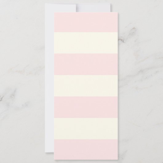 ベビーシャワーメニューカードフローラ 招待状 (裏面)