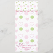 ベビーシャワーメニュー「シュガー&スパイス」 メニュー (裏面)