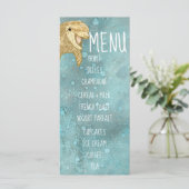 ベビーシャワーメニュー「金ゴールドベビーイルカ」 メニュー (スタンド正面)