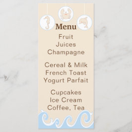 ベビーシャワーメニュー「Under the Sea Mobile」 メニュー