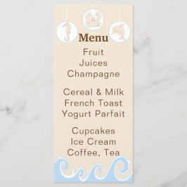 ベビーシャワーメニュー「Under the Sea Mobile」 メニュー