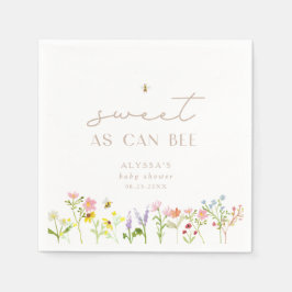 ベビーシャワーモダンがミニマル甘い スタンダードカクテルナプキン