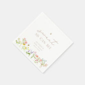 ベビーシャワーモダンがミニマル甘い スタンダードカクテルナプキン (角)