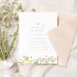 ベビーシャワーモダンがミニマル甘い 招待状