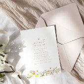 ベビーシャワーモダンがミニマル甘い 招待状