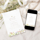 ベビーシャワーモダンがミニマル甘い 招待状