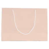 ベビーシャワーユーカリ葉フローラピーチセージ ラージペーパーバッグ (裏面)