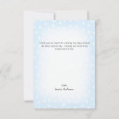 ベビーシャワーライオンカッブフローラブルーありがとう サンキューカード (裏面)