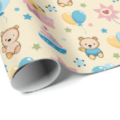 ベビーシャワーラッピング紙 ラッピングペーパー (ロールコーナー)