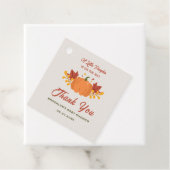 ベビーシャワーリトルカボチャ紅葉秋 フェイバータグ (インサイチュ)
