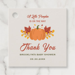 ベビーシャワーリトルカボチャ紅葉秋 フェイバータグ