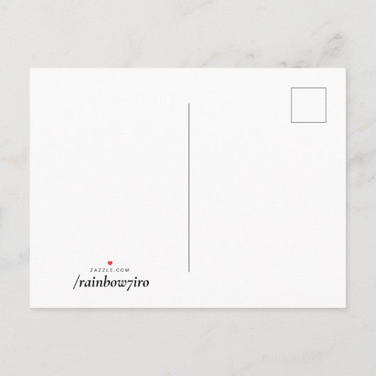 ベビーシャワーレインボー&エレファントドールアートアヌーン 案内ポストカード (裏面)