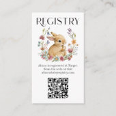 ベビーシャワーレジストリのエンクロージャカード エンクロージャーカード (正面)