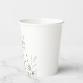 ベビーシャワーワイルドフラワー紙カップ 紙コップ (左)