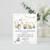 ベビーシャワーヴィンテージウッドトイ金ゴールド (スタンド正面)